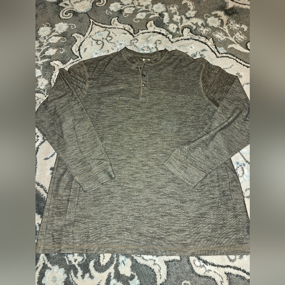 Haggar Mens Brown Long Sleeve Shirt XL  #M
